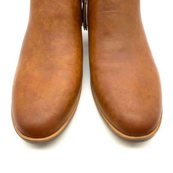 Soul Naturalizer Respect Zipper Bootie Gingerbread Brown Cognac 8 - Picture 4 of 11